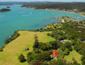 Waitangi Treaty Grounds from the air